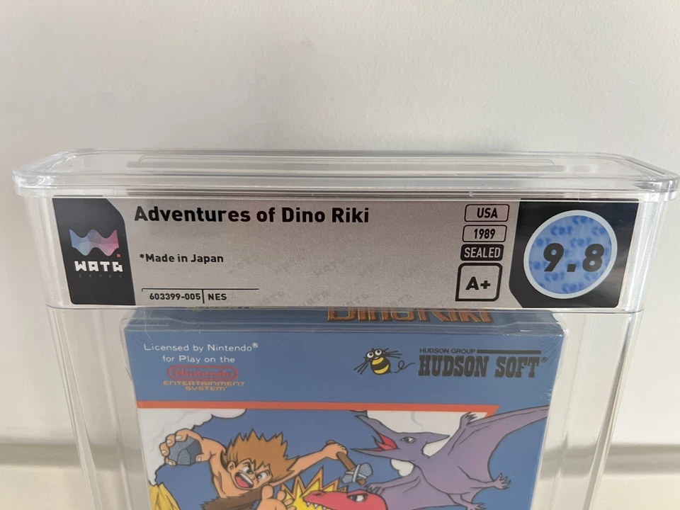 Adventures of Dino Riki (Nintendo NES) WATA 9.8 A+ Calificado Nuevo Sellado VGA CGC Foto 4 de 4
