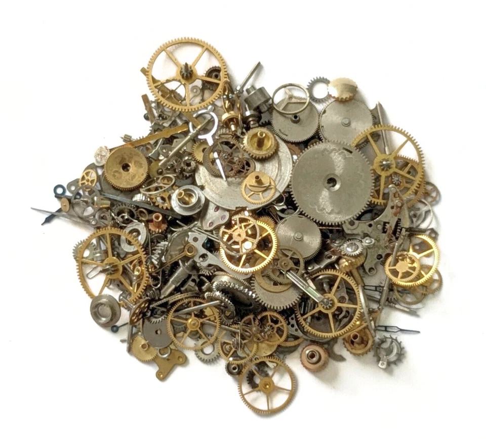 Steampunk Gears Cogs Reloj Antiguo Piezas Joyería De Colección 30g/1OZ Foto 2 de 3