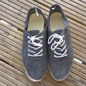 Primark Talla 9 Gris Zapatillas Zapatos De Salón Vintage Retro 00s | eBay