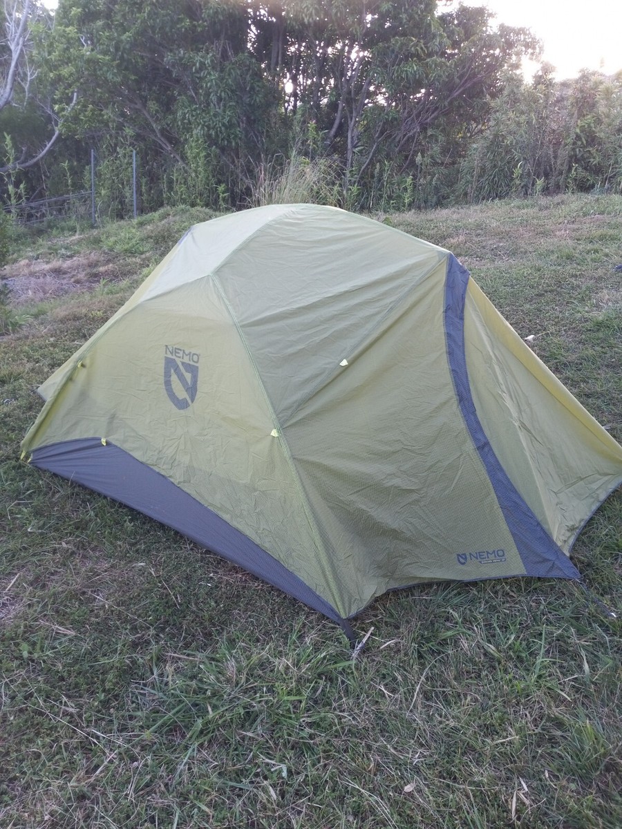 Nemo Dagger 3p Backpacking Tent, Excellent Condition, Green, Used