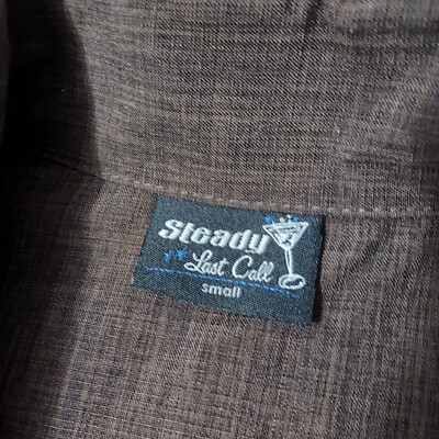 ウェア・シャツ Steady Last Call Bowling Shirt Mens XL STEADY LAST CALL HAWAIIAN ALOHA BOWLING TIKI BUTTON BOWLING SHIRT