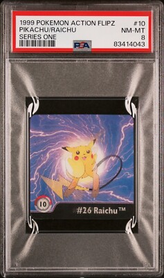 Pokemon Raichu Pikachu #10 Action Flipz Series One PSA 8 NM-MT | eBay