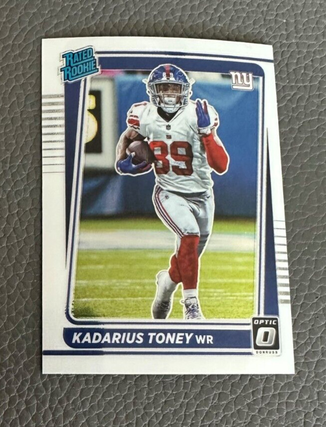 2021 Panini Donruss Optic Football Kadarius Toney #212 Rated Rookie Holo