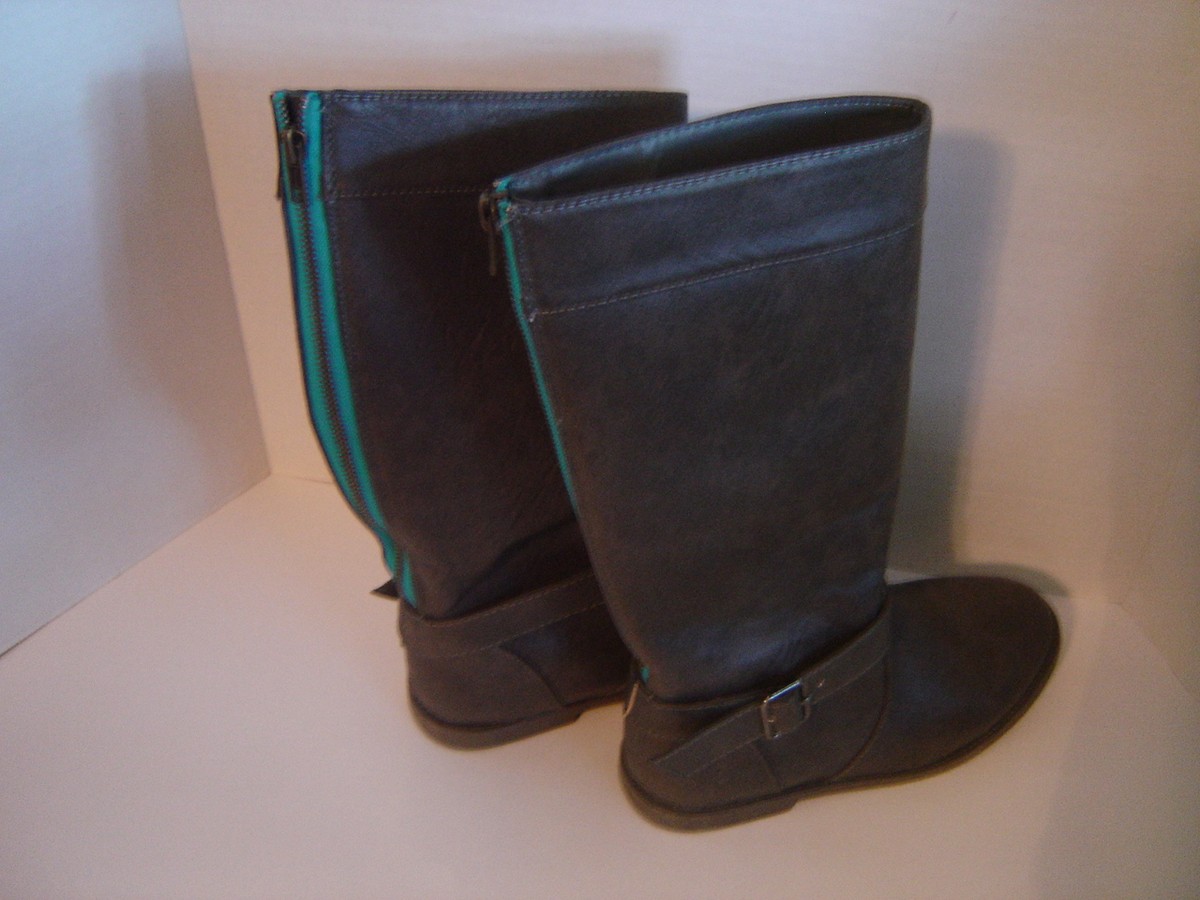 OLD NAVY WOMENS TALL GRAY BOOTS OLD NAVY SIZE