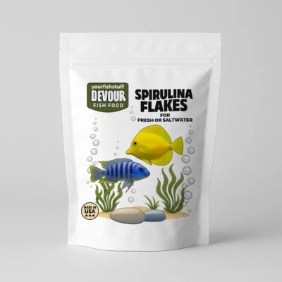 YOUR FISH STUFF YFS Spirulina Tropical Flakes Natural Bulk Aquarium Fish Food