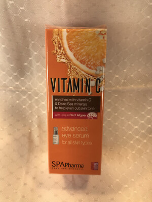 NEW SPAPharma Vitamin C Advanced Eye Serum W/Dead Sea Minerals W/Red Algae