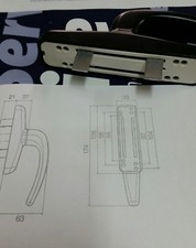 CREMONESE MANIGLIA PER INFISSI FINESTRA BALCONE IN ALLUMINIO  ⚫️  NERO