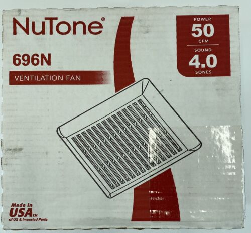 NuTone 50 CFM Exhaust Bath Fan Wall/ Ceiling Mounted Model 696N - Picture 1 of 7