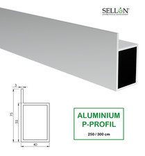 Profil En Aluminium P, Profil D'Angle P, Profil Fermé ALU Équilateral Naturel