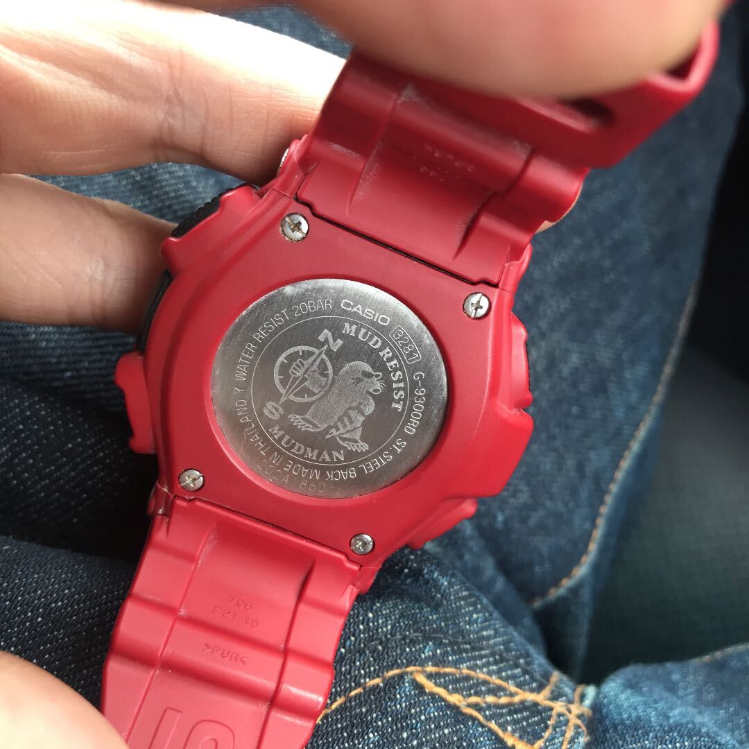 Casio G-shock Red Mudman Watch RARE Limited G9300rd-4 Rising