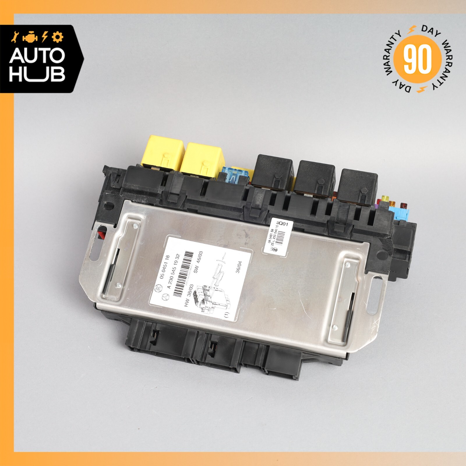 03-12 Mercedes R230 SL500 SL55 AMG Front Left SAM Fuse Box Control Module OEM