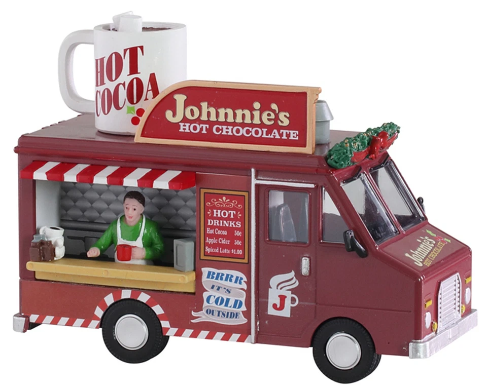 Lemax-Johnnie's Camion De Chocolat Chaud Paysage De Noël 14,5x6,5x11 Cm - Photo 1/1