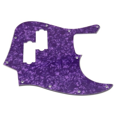 Purple Pearl 4-Ply PVC Jazz Bass Pickguard with PB Pickup Hole For 4 String Bass