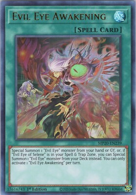 Evil Eye Awakening MP MP20 1st Tin of Lost Memories Yugioh | eBay