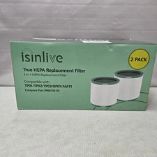 Isinlive 2Pk True HEPA Filters For Dyson TP01 TP02 TP03 AM11 Tower Air Purifiers