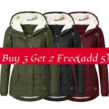 Modern Womens Faux Fur Parka Jaet Coat Ladies Hooded Outwear Winter Warm