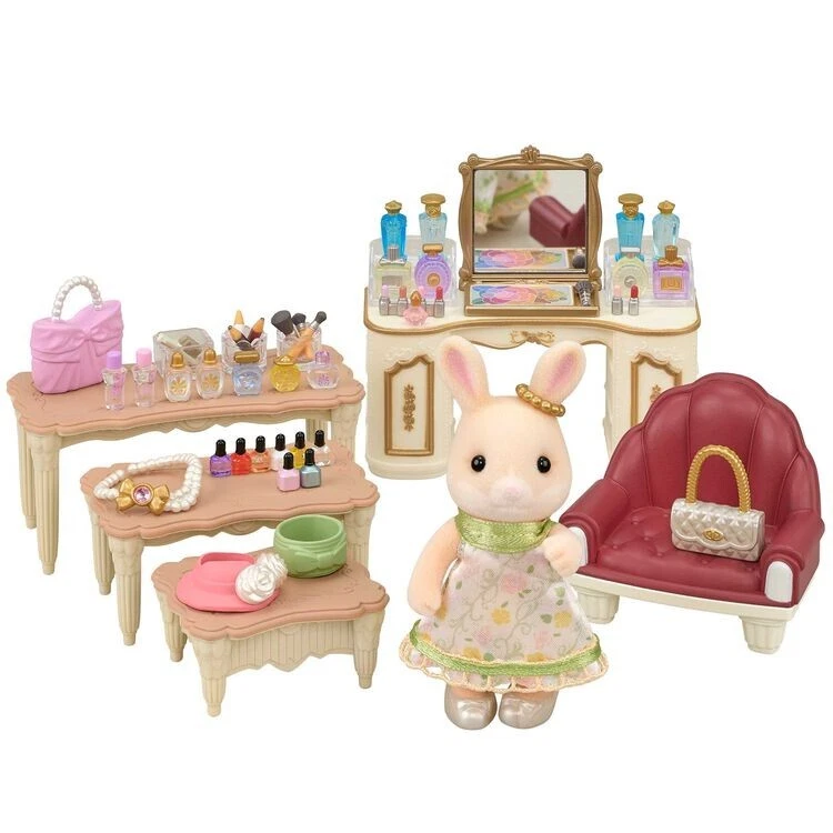 Sylvanian Families Beauty Boutique Playset Rabbit Toy Doll Calico