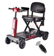 Lightweight Electric Auto Folding Mobility Scooter With Removable Battery 24KG