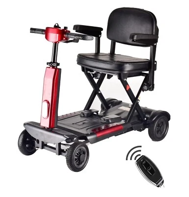 T-SPORT Lightweight Electric Auto Folding Mobility Scooter With Removable Battery 24KG