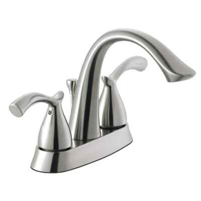 Edgewood 4 in. Centerset 2-Handle High-Arc Bathroom Faucet in Brushed Nickel