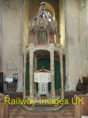 Foto Kirche - Schrift und Steindeckel Trunch Norfolk um 2008