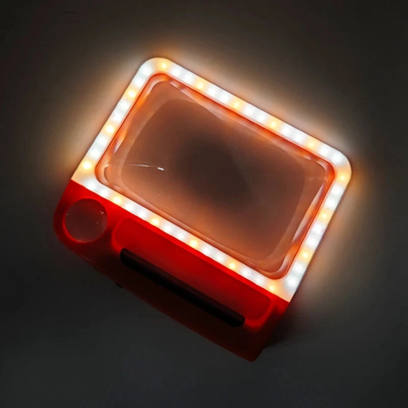 Lupa 48LED Luz Portátil Jumbo Iluminada 5X/10X Lupa Grande Foto 4 de 4