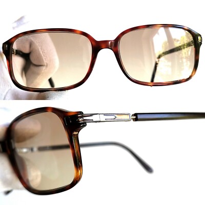 occhiali da sole PERSOL 2675-V sunglasses vintage brown rectangular silver 90s