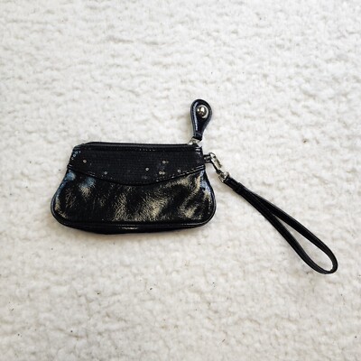 New York Company Black Small Wristlet Y2K Sequins Baguette Bling 2000s Going Out