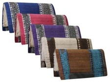 Showman 36" x 34" 100 Wool Top Cutter Style Saddle Pad