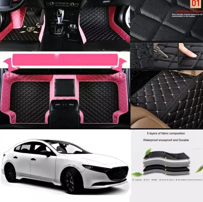 Alfombrillas de cuero de lujo aptas para Alfa Romeo tonal alfombrillas de maletero forro Foto 3 de 4