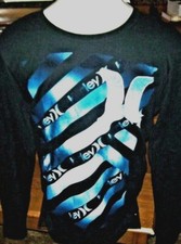 New Hurley size small black blue thermal long sleeve warm shirt men
