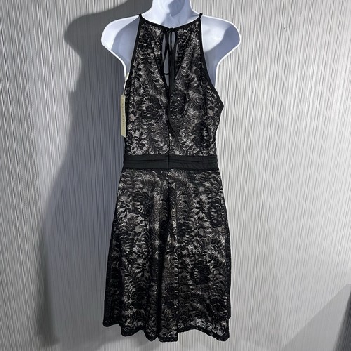 Vestido Kate Kasin Nuevo con Etiquetas Negro Encaje Superpuesto Hasta la Rodilla Grande - Imagen 2 de 12