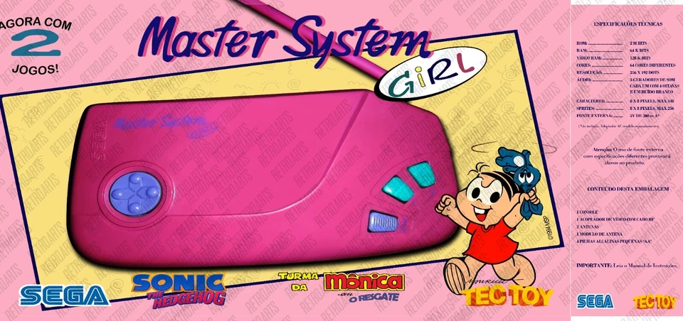 Master System Girl SET - BOX - Photoshop Art to Print - Image 2 of 4