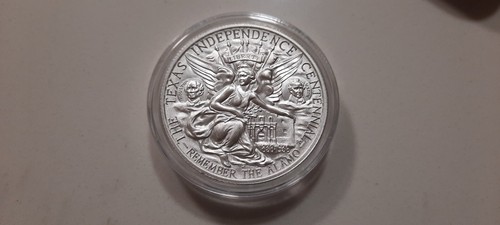 1935 TEXAS CENTENNIAL HALF COMMEMORATIVE TRIBUTE - 2 OZ PURE SILVER - INTAGLIO - Picture 24 of 24