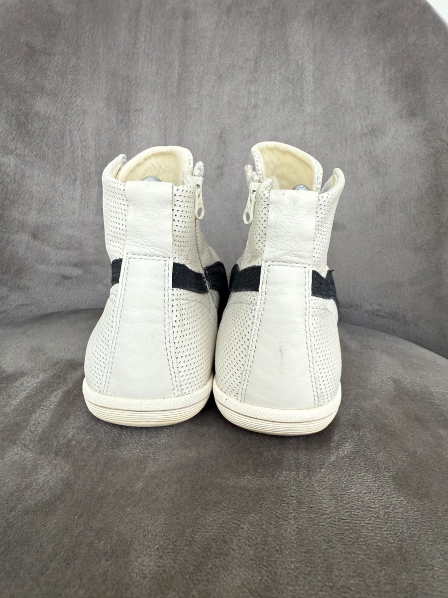 Puma Eskiva Mid White Leather Boxing Wrestling Womens Boots Size