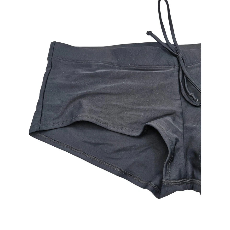 Body Glove Womens Sz M Bikini Swimsuit Bottom Solid Black Boy Short Style - Image 2 of 4