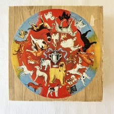 Vtg 1966 Springbok Large Piece Wood Puzzle PRIZE DOGS Shelf Edition Complete