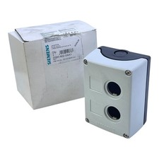 Siemens Empty Enclosure 3SB3802-0AA3 for 2 Command Devices Holes IP65 Empty Enclosure