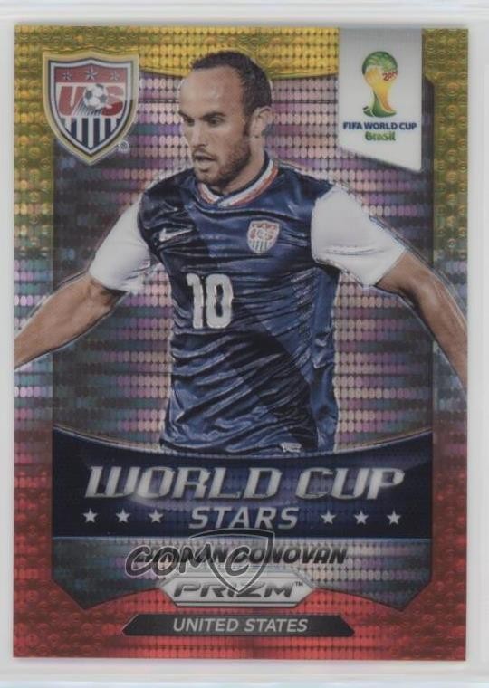 2014 Panini Prizm World Cup Stars Yellow & Red Pulsar Landon Donovan #39 1vy