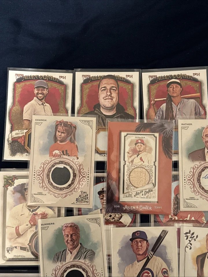 2017-2024 Topps Allen And Ginter Relic Lot. Ortiz, Verlander non Baseball. - Image 2 of 4