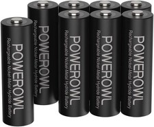 Long-lasting 2800mAh AA NiMH Rechargeable Batteries – 1200 Cycles (8 Pack) 17.99 per battery