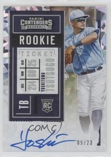 2020 Contenders Rookie Cracked Ice Ticket 9/23 Yoshi Tsutsugo Yoshitomo Auto e6p