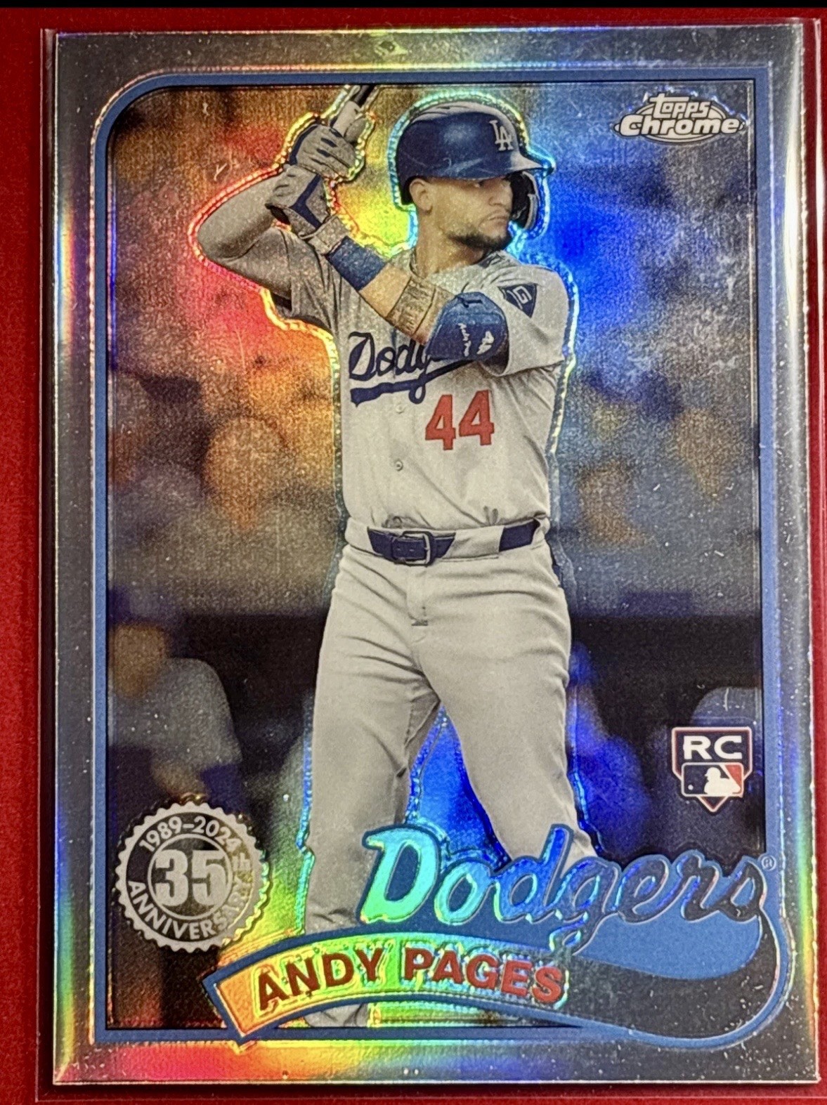 2024 Topps Chrome Update Andy Pages RC 1989 Insert #89CU-8 Dodgers Rookie