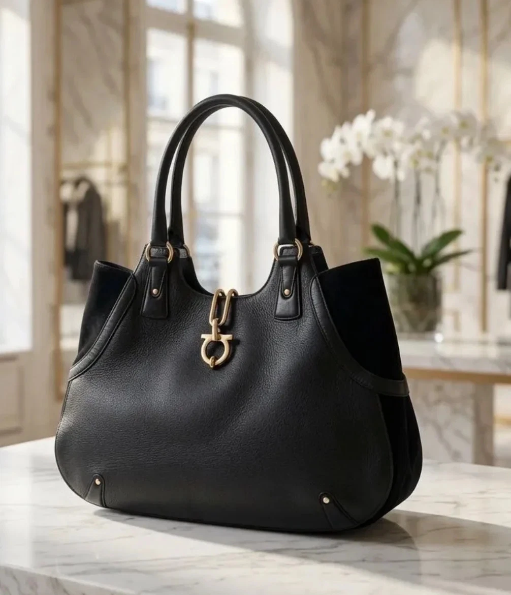 Salvatore Ferragamo Black Bags & Handbags for Women for sale - eBay