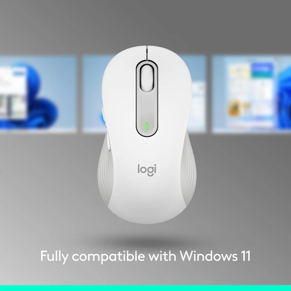 Logitech Signature M650 Wireless Mouse - For Small to Medium Sized Offwhite - Image 4 of 4