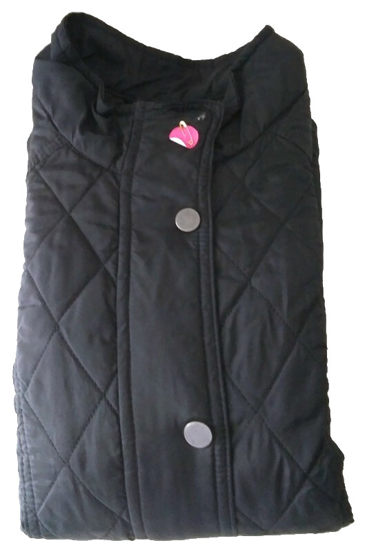 a.n.d. Womens Size L Large Solid Black Basic Jack… - image 11