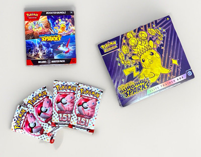 Pokemon TCG: [Surging Sparks ETB & 1 Booster Bundle Box]+ *4x 151 Booster Packs