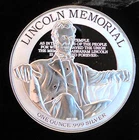 2015 Lincoln Memorial USA Niue Mint Washington Bullion-0.999 Silver 1 Oz Coin