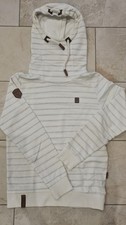 Hoddie, Naketano, Gr. L, Kaputzenpullover weiß 