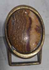 Vintage Sandstone Artisan Natural Stone Belt Buckle Brown Tan 526-89